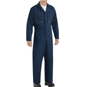 NWoT Red Kap Mens Twill Action Back Coverall Mechanics Navy Size 46 $90 II135